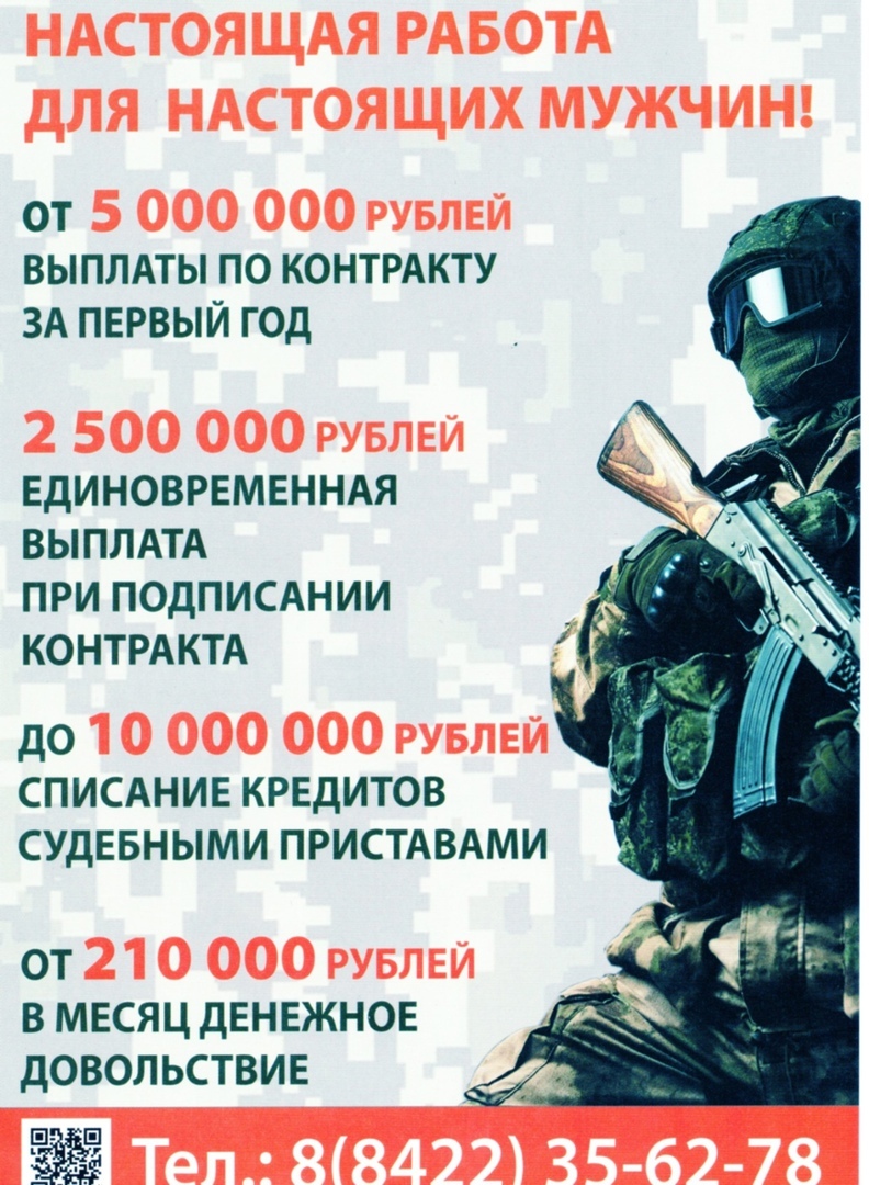 Военная служба по контракту.